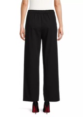 Misook Split-Hem Straight-Leg Pants