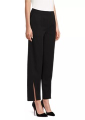 Misook Split-Hem Straight-Leg Pants