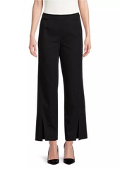 Misook Split-Hem Straight-Leg Pants