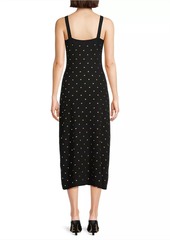 Misook Studded Knit Midi-Dress