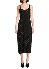 Misook Studded Knit Midi-Dress