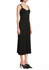 Misook Studded Knit Midi-Dress