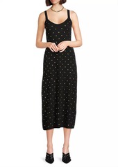 Misook Studded Knit Midi-Dress