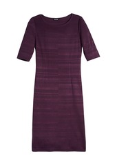 Misook Textured Knit Midi Dress