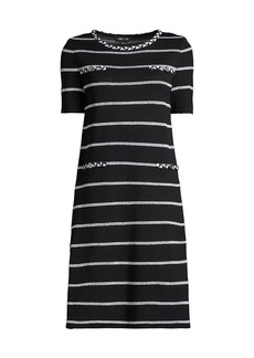 Misook Textured Knit Shift Dress