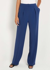 Misook Woven Twill Tailored Wide Leg Pant