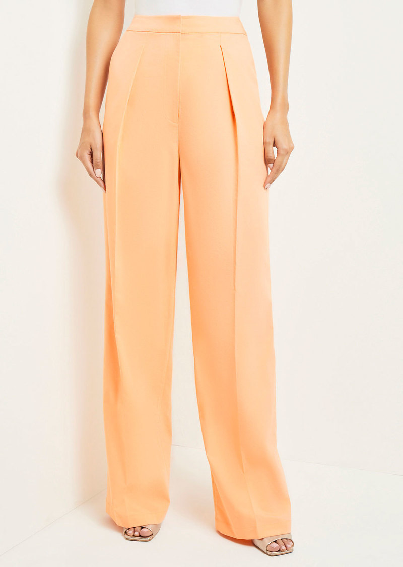 Misook Zipper Fly Wide Leg Pants