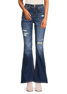Miss Me High Rise Distressed Flare Jeans