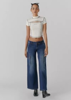 Miss Sixty UO Exclusive Low-Rise Cargo Jean