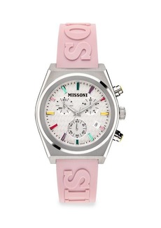 Missoni 331 Active 38MM Stainless Steel & Silicone Strap Chronograph Watch