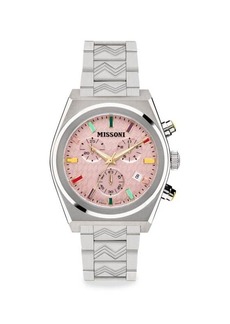 Missoni 331 Active 38MM Stainless Steel Chronograph Bracelet Watch