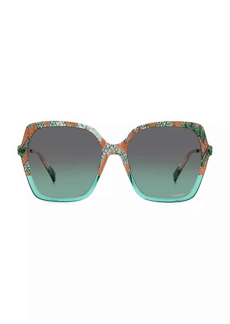 Missoni 57MM Oversized Sunglasses