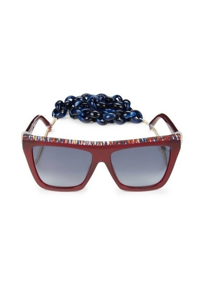 Missoni 59MM Square Sunglasses With Chain