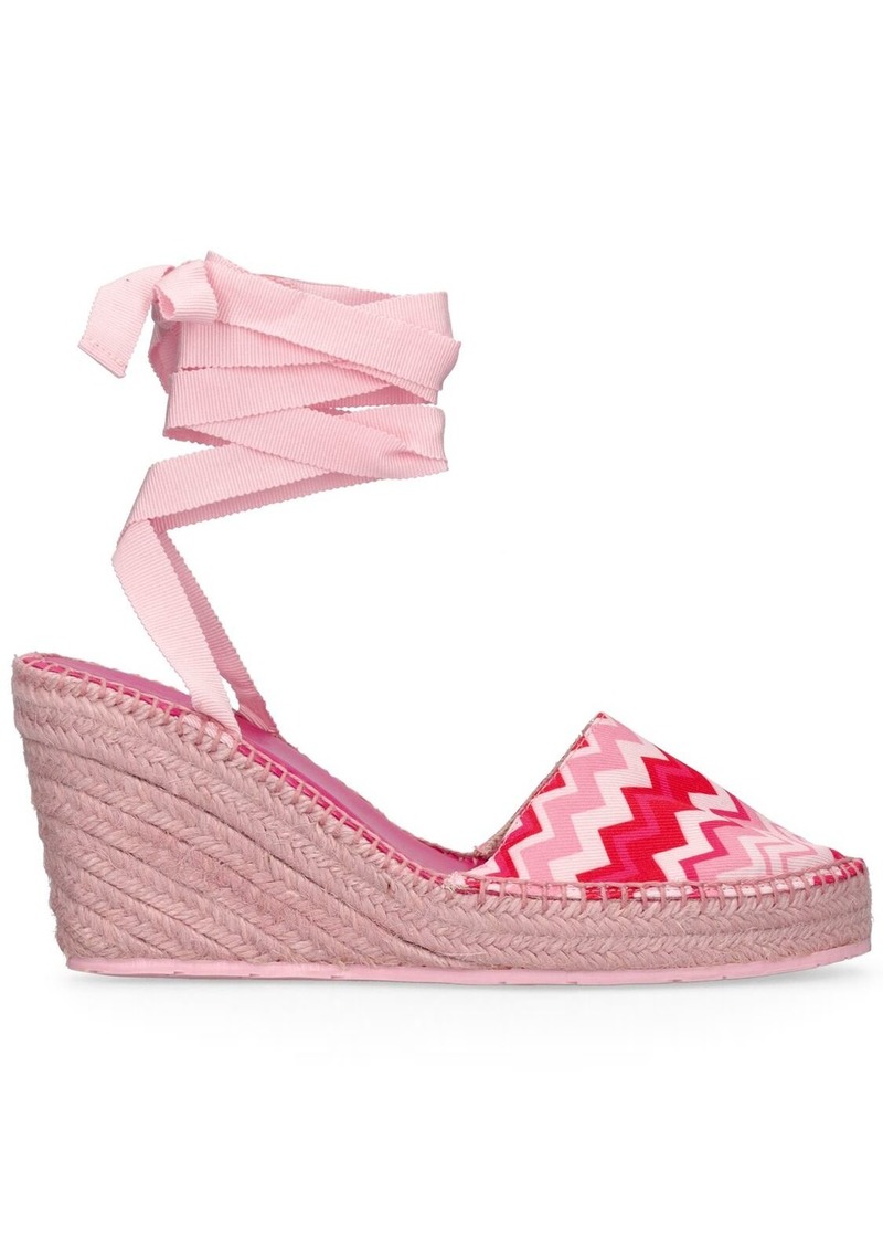 Missoni 85mm Canvas Espadrille Wedges