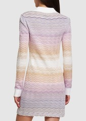 Missoni Chevron Cotton Blend Knit Mini Dress