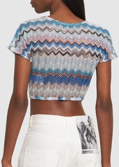 Missoni Chevron Crochet Lurex Crop Top