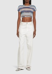 Missoni Chevron Crochet Lurex Crop Top