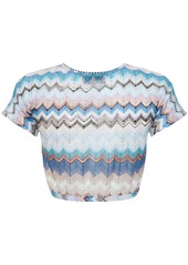 Missoni Chevron Crochet Lurex Crop Top