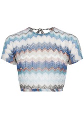 Missoni Chevron Crochet Lurex Crop Top