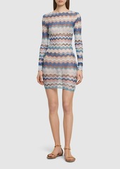 Missoni Chevron Crochet Lurex Mini Dress
