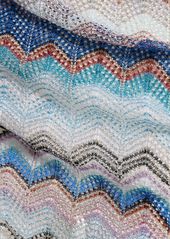 Missoni Chevron Crochet Lurex Mini Dress