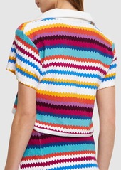 Missoni Chevron French Terry Knit Crop Top