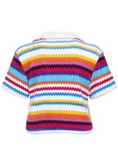 Missoni Chevron French Terry Knit Crop Top