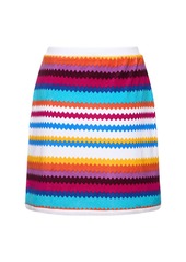 Missoni Chevron French Terry Knit Mini Skirt