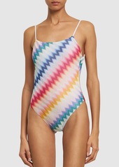 Missoni Chevron Knit One Piece Swimsuit