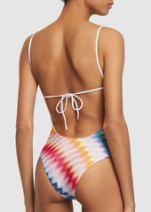 Missoni Chevron Knit One Piece Swimsuit