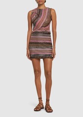 Missoni Chevron Lurex High Rise Mini Skirt