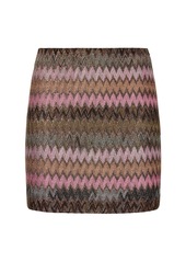 Missoni Chevron Lurex High Rise Mini Skirt