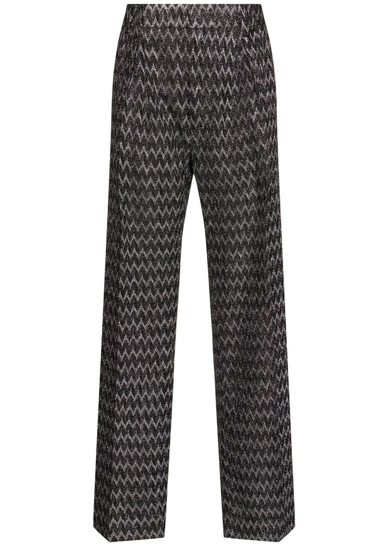 Missoni Chevron Lurex High Waisted Pants