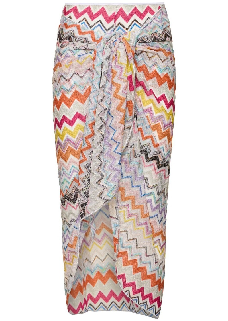 Missoni Chevron Lurex Knotted Sarong