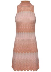 Missoni Chevron Lurex Sleeveless Mini Dress