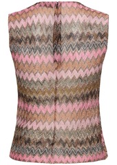 Missoni Chevron Lurex Sleeveless Top