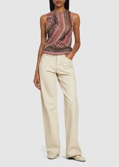 Missoni Chevron Lurex Sleeveless Top