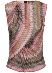 Missoni Chevron Lurex Sleeveless Top