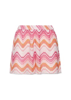 Missoni Chevron Lurex Waves Elastic Shorts