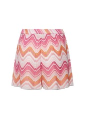 Missoni Chevron Lurex Waves Elastic Shorts