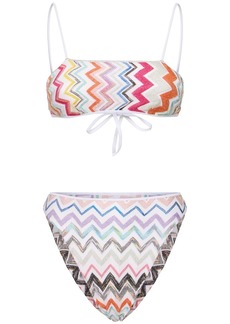 Missoni Chevron Lurex Zig Zag Bikini Set