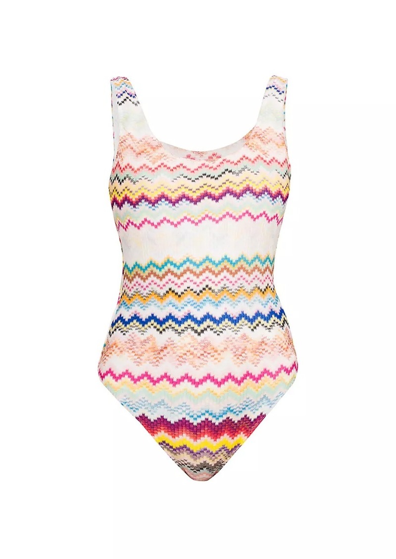 Missoni Chevron One-Piece Swimsuit