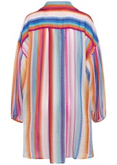 Missoni Chevron Print Cotton & Silk Shirt