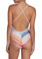 Missoni Chevron Strappy One-Piece Swimsuit