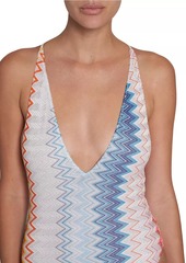 Missoni Chevron Strappy One-Piece Swimsuit