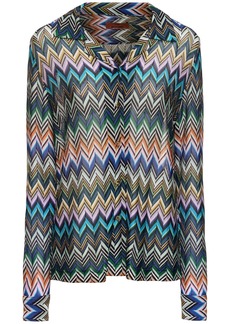 Missoni Chevron Viscose Long Sleeve Shirt