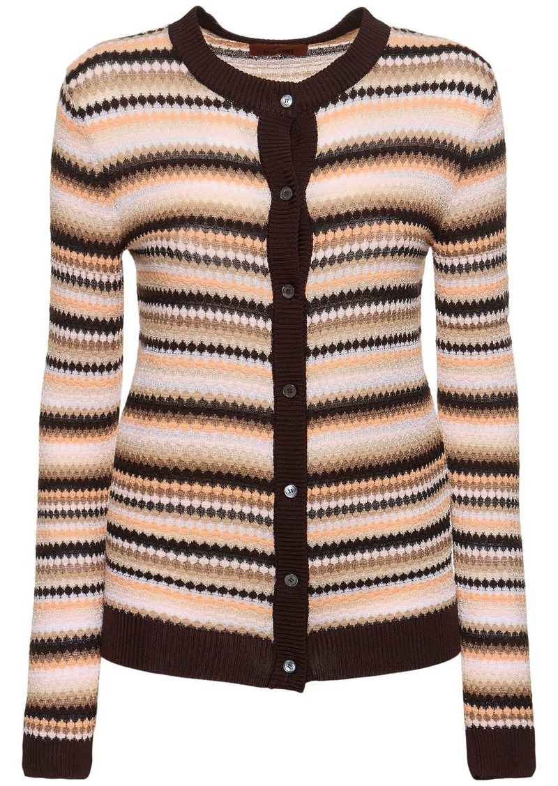 Missoni Cotton Blend Knit Cardigan