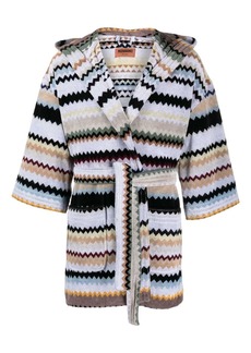 Missoni Curt zigzag-pattern bathrobe