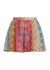 Missoni Elasticized Knit Zigzag Shorts