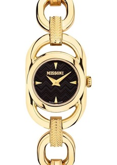 Missoni Gioiello 22.8MM IP Goldtone Stainless Steel Bracelet Watch